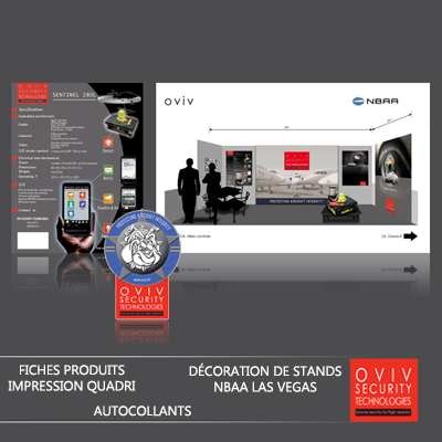 Communication : Décoration stand - Fiches produits - Autocollants Communication : Décoration stand - Fiches produits - Autocollants