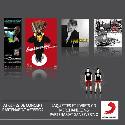 Sony Music - Sanseverino : Pochettes Album - Affiches Concerts - Merchandising Sony Music - Sanseverino : Pochettes Album - Affiches Concerts - Merchandising